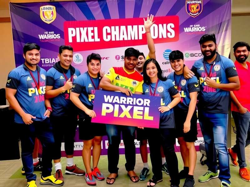 Warrior Pixel Champions Indian Players Celebrating